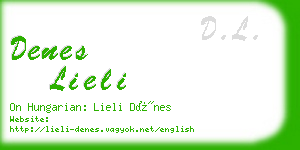 denes lieli business card